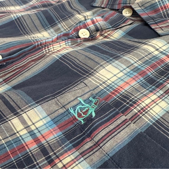 Original Penguin Plaid Short Sleeve Button-Down Shirt – Classic Fit - Picture 7 of 7